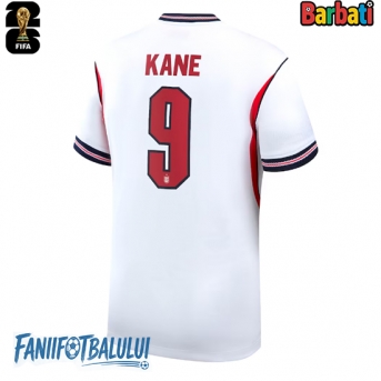 Anglia Harry Kane #9 Tricou Fotbal Replică Mondial 2026 Barbati Acasa
